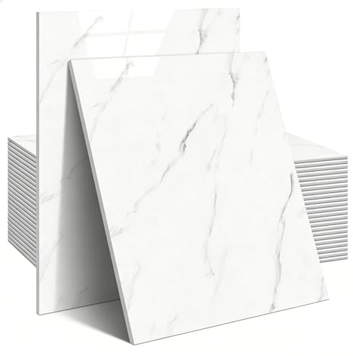 Baldosas De Mármol Autoadhesivas, 24 Unidades, Suelo De Pvc, Autoadhesivas, 30 X 30 Cm, Resistentes Al Agua Y A La Suciedad, Se Pueden Cortar, Para Baño, Cocina, Salón