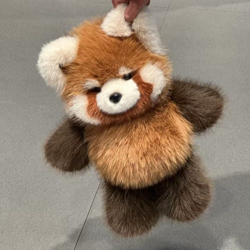 Laufender Plüschpanda, 55CM Niedlicher Laufender Roter Panda Plüschtier, Weiches Interaktives Kuscheltier Roter Panda Beweglichen Beinen, Stressabbauendes Pandas Plüschtier Waschbärs Plüsch Toy Kissen