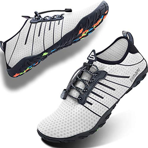 SIMARI WP001 Wasserschuhe für Damen und Herren, schnelltrocknend, für Barfuß, Tauchen, Schwimmen, Surfen, Aqua, Wandern, Strand, Yoga, WP001, 216 Lila