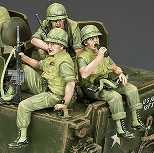 King & Country Toy Soldiers Vietnam VN069 U.S.M.C. Tank Riders Set 1:30 Scale Pewter