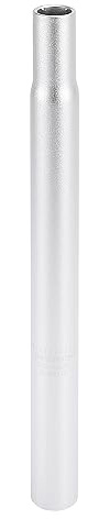X AUTOHAUX Fahrrad Sattelstütze Ersatz Silber 1 STK 25.4x300mm | Aluminiumlegierung, Für Mountainbikes, Rennräder, MTBs, Dicke 2.5mm, Loch 1 25.4x20.7mm, Loch 2 22.2x17.2mm