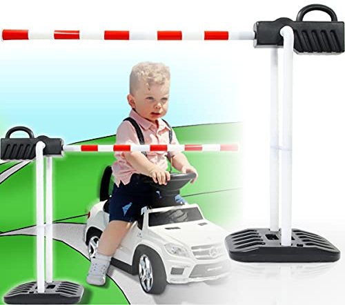 Stimo Vehrkehrszeichen/Verkehrsschilder Set Spielzeug Ampel Schilder Kinder Verkehrserziehung (Schranke)