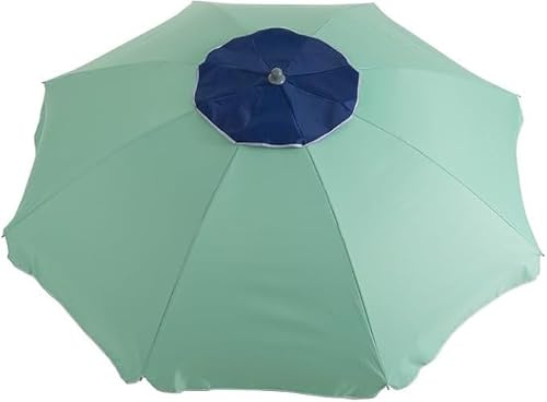 Aremar Sombrilla de Playa Antiviento Airvent, Protección UV 50+, 8 Varillas de Fibra de Vidrio, Mástil resistente, Funda de Transporte con Asa