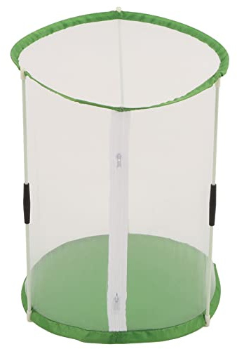Hábitat de Mariposa Transparente Plegable Cilíndrico para Interior y Exterior 31.5x31.5x39.9cm