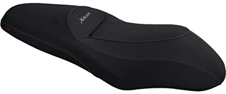 Moto Discovery Coprisella compatibile con Yamaha X-Max 125/250 2010-2013 nero con cuciture grigio scuro