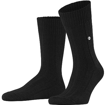 Burlington Herrstrumpor Dover ny ull enfärgad 1 par, svart (svart 3000), 40–46, Svart (svart 3000), 40-46 EU