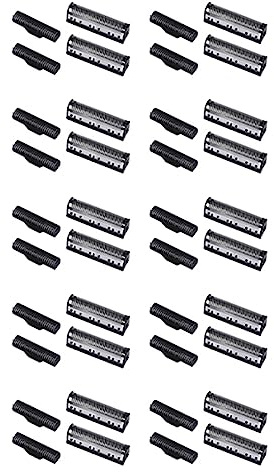 10 Klingen für Elektrorasierer Km-1102, Netz, silberfarben