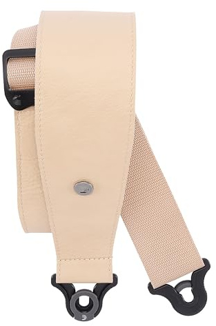 D'Addario Auto Lock Leder Gitarrengurt 2.5 Hellbraun