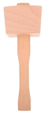 BELLIFFY Holzhammer Aus Massivem Buchenholz Ergonomischer Griff Langlebiger Schreiner-klupfel Für Holzarbeiten Vielseitig Einsetzbares Werkzeug Für Tischlerei Heimwerken Und Reparaturen