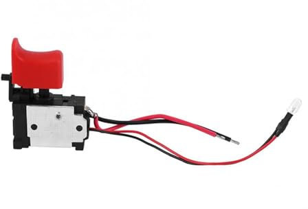 1 pz Interruttore a grilletto for trapano elettrico regolabile nero 7,2 V-24 V CC