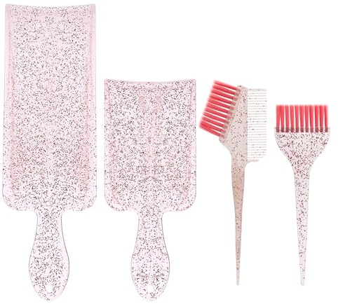 Haarfärbepinsel, 4 Stück, Strähnenkämme, Balayage-Brett, Haarfärbepinsel, Highlighting-Brett, Haarfärbepinsel