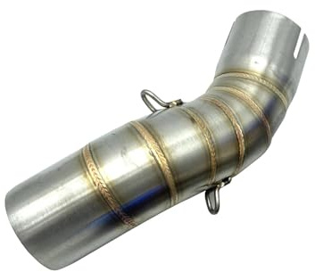 Tubo Di Scarico Tubo Di Scarico Centrale Per Moto Per Kawasaki Per Z900 Per Z 900 2017-2020 Raccordo Intermedio, Copertura Marmitta Motociclette Silenziatori(Argento)