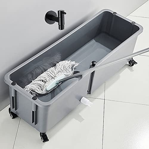 JKJZSALJ Fregadero De Suelo Comercial De Gran Capacidad para Fregadero De Piscina, Lavabo De Servicio con Grifo para Baño, Balcón, N.° 1