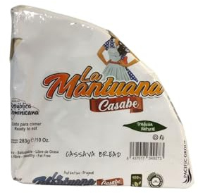CASABE - LA MANTUANA - CASSAVA BREAD - PAN DE YUCA - TRADICION NATURAL - 283 GRAMOS
