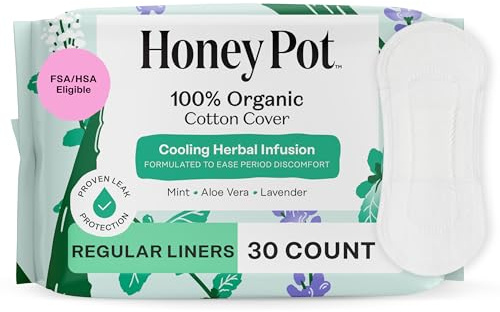 The Honey Pot Company - Herbal-Infused Pantiliners Everyday - 30 Pad(s)