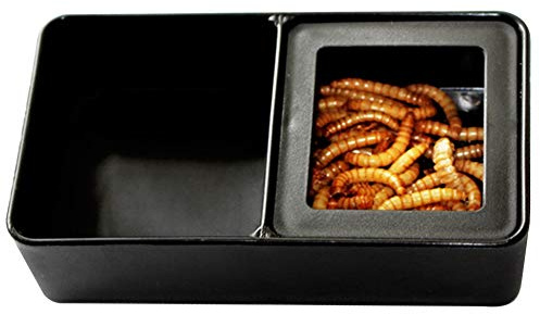 chengong de Fin d'année Distributeur de Reptiles de Plateau de Casse-croûte à Double Chargeur, Distributeur de Reptiles de Simulation de rainure Mufti-Fonctionnel, pour araignée de Gren