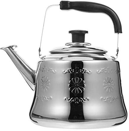 Luxshiny 1stück Edelstahl Flötenkessel Ergonomischer Wasserkocher Mit Sicherem Ausguss Hitzebeständigem Griff Für Induktions Und Gasherd Rostfreier Teekessel Für Präzises Wasserkochen