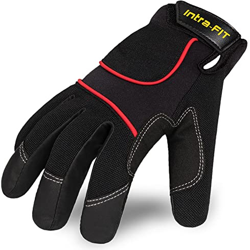 Intra-FIT Arbeitshandschuhe Schutzhandschuhe für die Arbeit EN388 CE Bauhandschuhe Kunstleder MechanicsHandschuhe