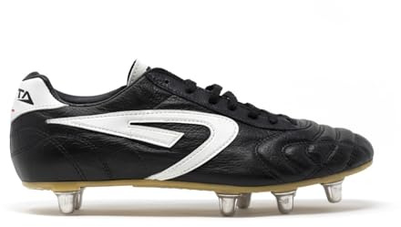 APTA Scatto Rugby Black - Chaussures de Rugby en Cuir de Kangourou Naturel - Noir - Taille 46