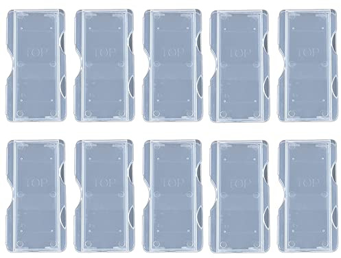 10Stück Mikroskop-Objektträger Aufbewahrungsbox Slide Box Kunststoff Glas Vorbereitet Mikroskop-Objektträger-Aufbewahrungsbox Für 1 Stück Glasobjektträger