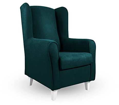 Tete De Lit Butaca orejero | Sillon Relax | Clasico - Moderno | Ideal Lactancia, Lectura o Decoracion | Tapizado en Tela Antimanchas 100cm x 74cm x 70 cm (Color 18)