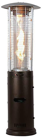 Chauffage paysager, chauffage de terrasse extérieure, chauffage au propane à gaz liquéfié de qualité supérieure, chauffage de terrasse sur pied pour jardin, commercial/maison, marron little surprise