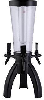 Dispensador de Torre de Cerveza Dispensador de torre de cerveza de 3L con barra de carámbano Cañón de cerveza especial con dispensador de cerveza de tres grifos for fiestas/bares/hogar/exterior Torre