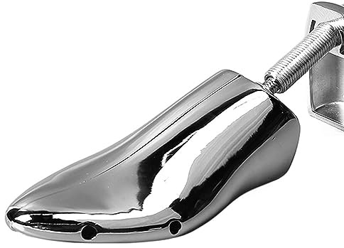 Hztyyier L'espansore per Allargamento di Scarpe in Lega di Alluminio Professionale Allevia Borsiti e Problemi Ai Piedi, Si Adatta a Varie Scarpe (Double Plate Tacco Piatto da Uomo)