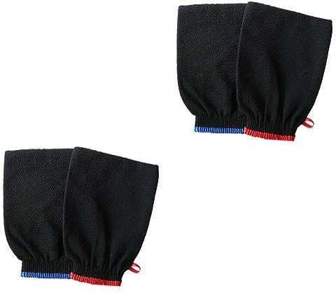 FOMIYES 4 Stück Fausthandschuh Handschuhe Zum Sonnenbräunen Brauner Für Den Rücken Für Selbstbräunendes Gesicht Ätherisches Öl Körperbürste Selbstbräuner