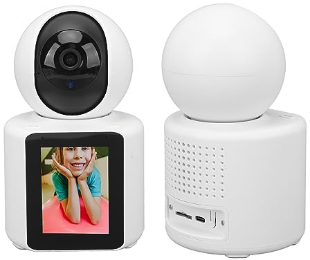 Caméra Intérieure pour Personnes âgées, Moniteur pour bébé à Double Microphone avec écran IPS de 2,8 Pouces, Caméra de sécurité Intelligente pour la Maison, Réveil Vocal, Suivi