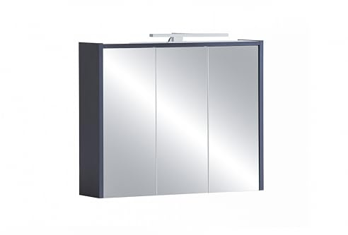 Schildmeyer Lovis Spiegelschrank 157107, Nachtblau, 74,5 x 16,0 x 62,7 cm