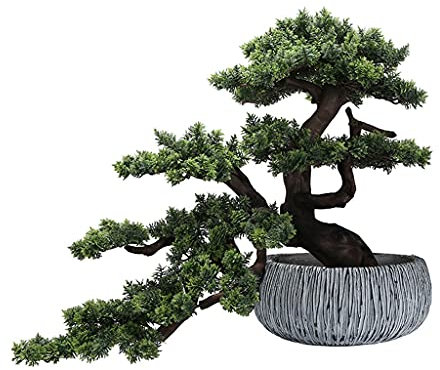 YQINQIN83B Künstliche Bonsai Künstliche Pflanze, einladende Songya-Zypresse, Bonsai, Zen-Kunstpflanze, Bonsai for die Moderne Dekoration von Innen- und Außen-Heimbüros Künstliche Pflanze
