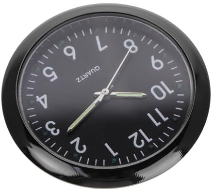 VICASKY Miniatur Puppenhaus Wanduhr Rund Klein Robust Glänzend Kleiner Puppenhausmöbel Zubehör Miniatur Szenen Dekoration Für Wohnzimmer Und Schlafzimmer