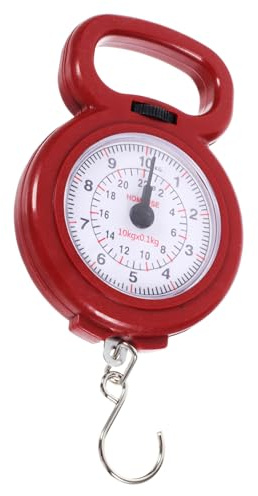 GALPADA Balance Numérique Portable Rouge 10kg pour Pêche et Bagages | Balance à Main Compacte, Pèse Bagage Haute Précision, Dynamomètre en Métal Couleur Aléatoire