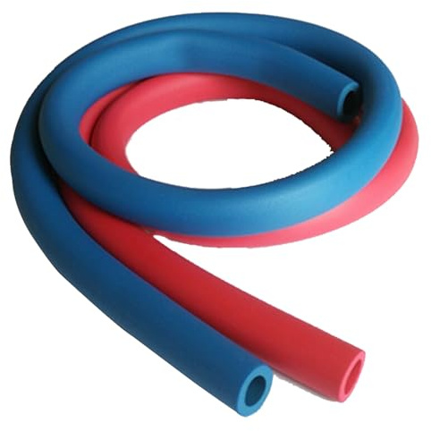 Rot Blau Rohrisolierung Schaumrohr Schaumisolierung ID 16 Mm 20 Mm 25 Mm 32 Mm Wasserrohr Rohrisolierung Kautschuk Hitzebeständig wasserdichte for Verschiedene Rohrisolierungen(Rot,20mm*7mm*1.8m)