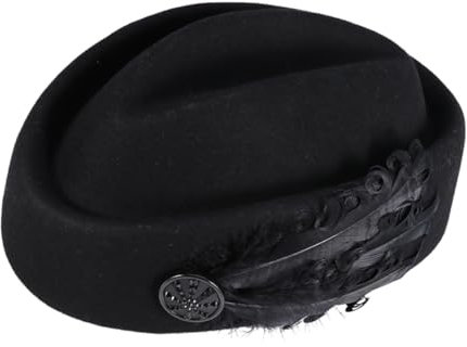 WRITWAA Beret Für Frauen Verstellbare Vintage-wollmütze Mit Einzigartigem Design Stilvolle Beanie Für Herbst Und Winter Attraktives Und Tragbares Accessoire