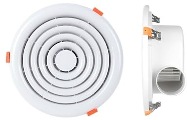 yixinzi-2024 Extractor de Aire Ventilador Redondo Ultrafino Empotrado a presión, fácil de Instalar, Extractor de Aire for Techo, Cocina y baño. Ventiladores de ventilación(Pequeño)