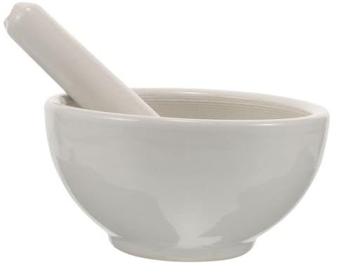 ARTSEWPLY Mortaio Per Spezie in Ceramica Di Pestello Per Aglio Ciotola Per Macinare Medicinali e Condimenti Utilizzabile Per Uso Domestico Cucina e Ristorante