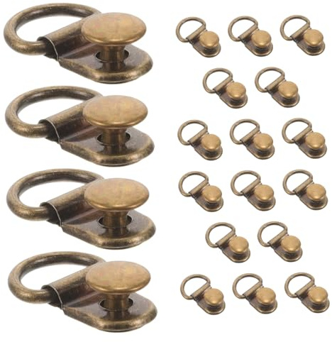 Veemoon 20pezzi Fibbia Per Lacci Stivali in Ganci Per Occhielli Rivetti Accessori Per Riparazione Scarpe Da Trekking e Arrampicata