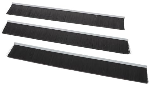 SEWACC 3pcs Letter Box Sealing Strip Brush Nylon Draft Excluder Door Mailbox Dust Seal Brush Strip Accessories for Home Office Letterbox Weatherproof