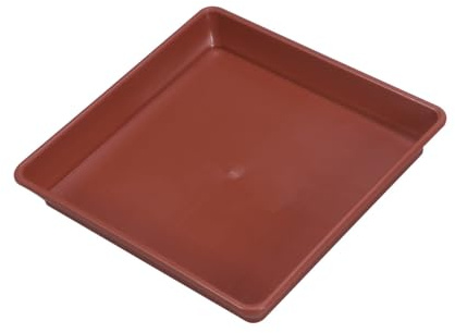 Yardenfun 10 Stück Teiliges Quadratische Blumentopf-untersetzer aus Robustem Hitzebeständigem Kunststoff als Pflanzentopf-tablett für Drinnen und Draußen Geeignet für Sukkulenten und