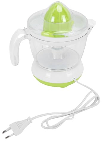 Qcwwy Presse-agrumes électrique, Extracteur de Jus Compact 0,7 L 25 W avec Pièces Amovibles, Presse-agrumes Citron Orange Pamplemousse en Acier Inoxydable, Presse-agrumes (Prise UE)