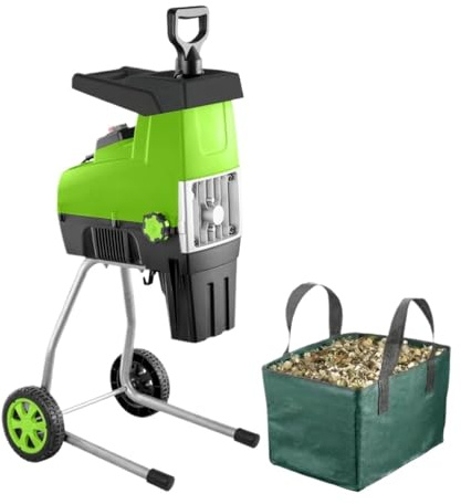 2800W Garden Brush Shredder Portable Branch Cutting Mini Plant Leaves And Grass Powerful Crushing, Low Noise
