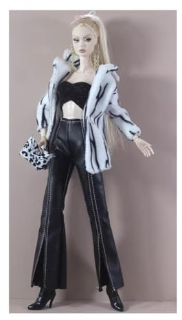 Codulu Dockkläder för 11,5 tum amerikansk docka 1/6 BJD dockrock toppar byxor kjol väska skor vardaglig kostym för 30 cm flickdocka barnleksaker-(stil 3) -1 set-#F