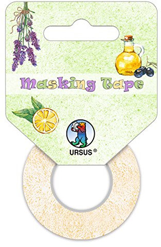 Ursus 58670099 - Masking Tape 2er Set, Mediterran, Klebeband aus Papier, Set ca. 15 mm x 10 m und ca. 30 mm x 10 m, Lösungsmittel und säurefrei, ideal zum Verzieren von Karten und Geschenken