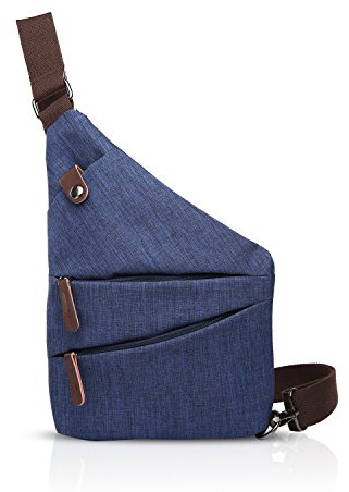 FANDARE Neu Brusttasche Segmentiert Schultertasche Herren Damen Sling Bag Crossover Rucksack Umhängetasche Sporttasche für Outdoor Reisen Wandern Abenteuer Sport Crossbody Bag