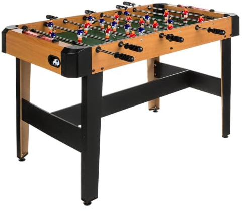 ColorBaby CB Games 85334 Baby-Foot en Bois résistant, 20 Joueurs, avec marqueurs manuels, pour 2 à 4 Personnes, 121 x 61 x 79 cm, Baby-Foot pour Enfants, Jouets 6 Ans