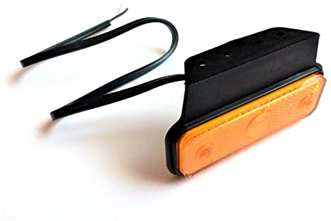 Fristom Gelb LED Umrissleuchte Begrenzungsleuchte Seitenleuchte 12V 24V für LKW Anhänger