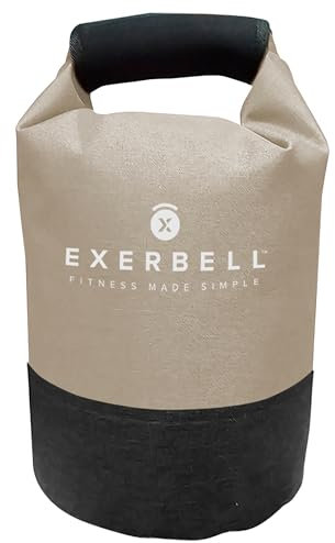 Exerbell Kettlebell verstellbar & faltbar 2-14 kg (1 x Sand) – Wasser- und Sandsack Kettelball – Adjustable Kettlebell – Sandbag Training & Gewichtssack – Strength Training Equipment