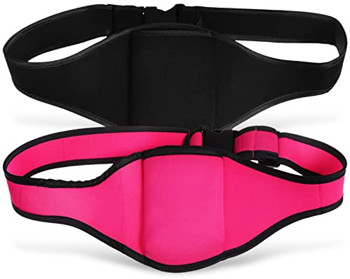 MILISTEN 2 x Mikrofon-Gürtel für Fitnesslehrer, verstellbare Mikrofon-Gürteltasche mit Anti-Tropfgurt, schweißabsorbierende Mikrofon-Tragetasche